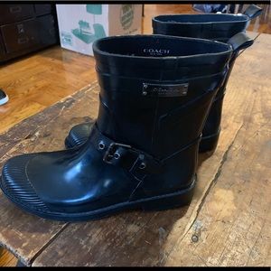 Coach rain boots